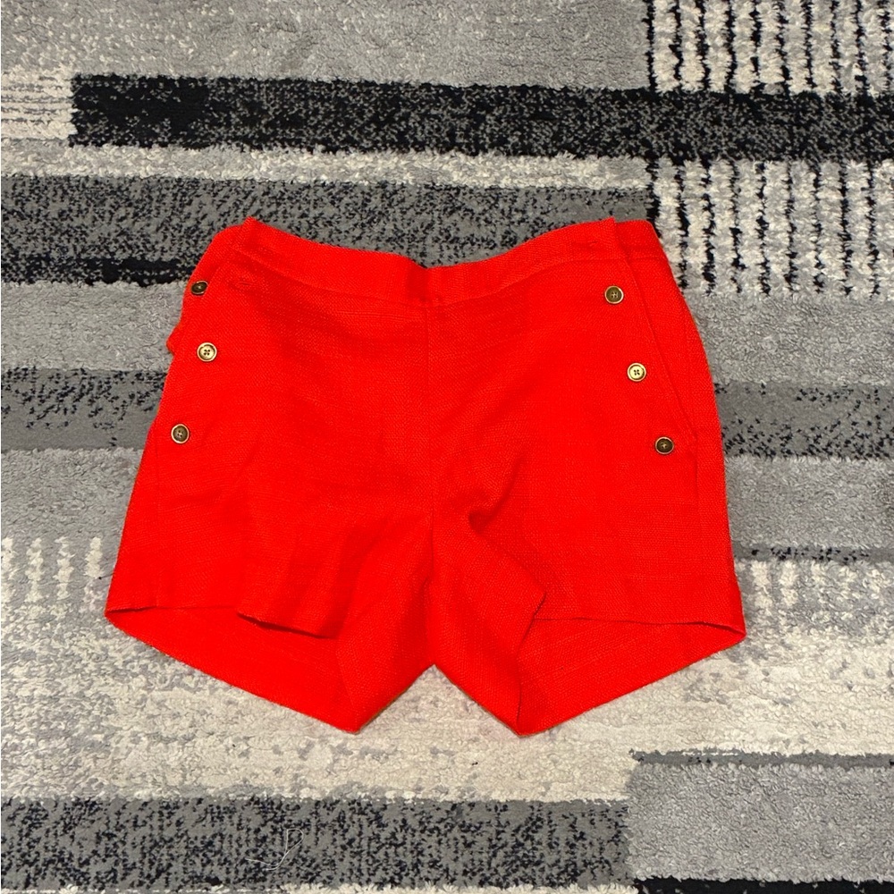 Banana Republic High Waist Red Shorts